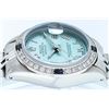 Image 9 : Rolex Ladies Stainless Steel Blue Roman Sapphire and Diamond Datejust Wristwatch