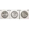 Lot of (3) 1993 $1 American Silver Eagle Coins