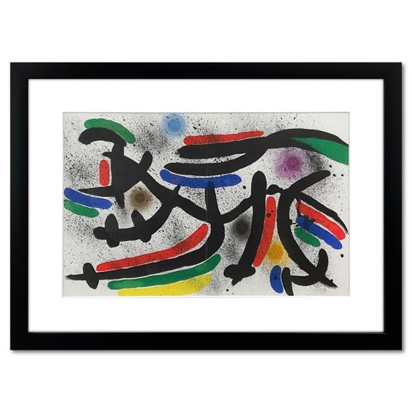 Joan Miro (1893-1983), Framed Lithograph with Letter of Authenticity