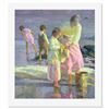 Image 1 : Don Hatfield "Playing at the Shore" Print Serigraph on Paper