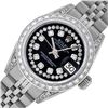 Image 8 : Rolex Ladies Stainless Steel Diamond Datejust Wristwatch