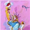 Image 2 : Peter Max "Statue of Liberty" Original Mixed Media on Paper