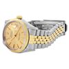 Image 4 : Rolex Mens Two Tone Champagne Index Datejust Wristwatch