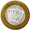 Image 3 : .999 Silver Four Queens Casino Hotel Las Vegas $10 Limited Edition Gaming Token