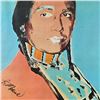 Image 3 : Andy Warhol (1928-1987) "The American Indian Series (Blue)" Print Poster on Paper