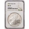 2006 $1 American Silver Eagle Coin NGC MS70