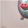 Image 2 : Wang "Piggy Back" Original Mixed Media on Canvas