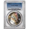 Image 1 : 1880-S $1 Morgan Silver Dollar Coin PCGS MS63 Amazing Toning