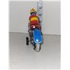 Image 5 : Wilesco Blue Motorcycle Tin Toy