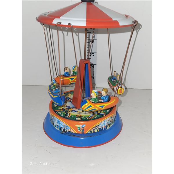 Carnival Swing Ride Tin Toy