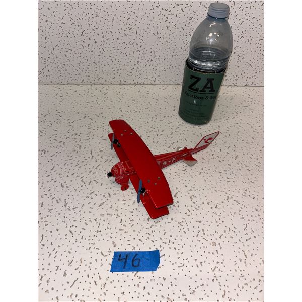 Vintage Tin Litho WW1 Biplane