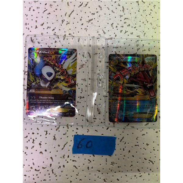 Mega Absol EX & Gyarados EX Pokemon Cards