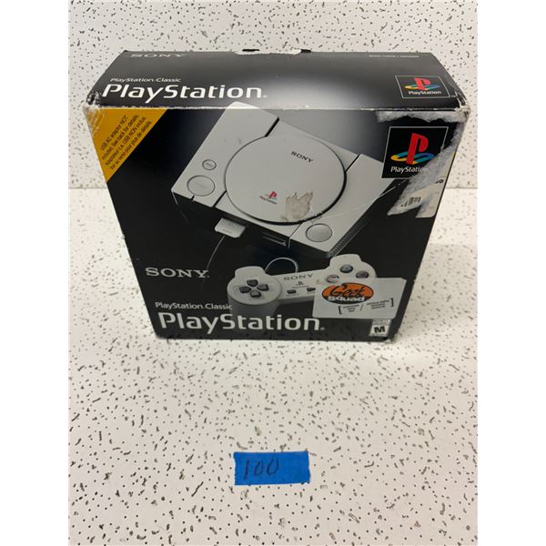 Boxed Sony Playstation Classic with preloaded games , tested , excellent condition