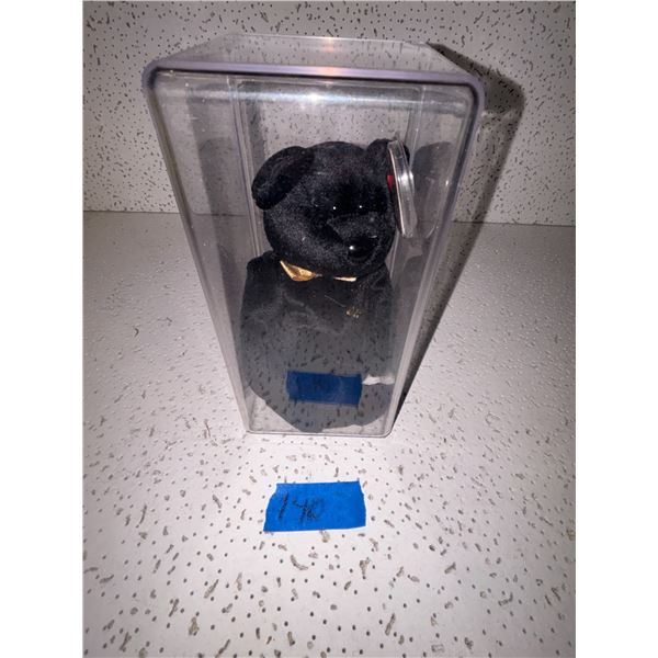 Cased Vintage Beenie Baby 1999 the End Bear