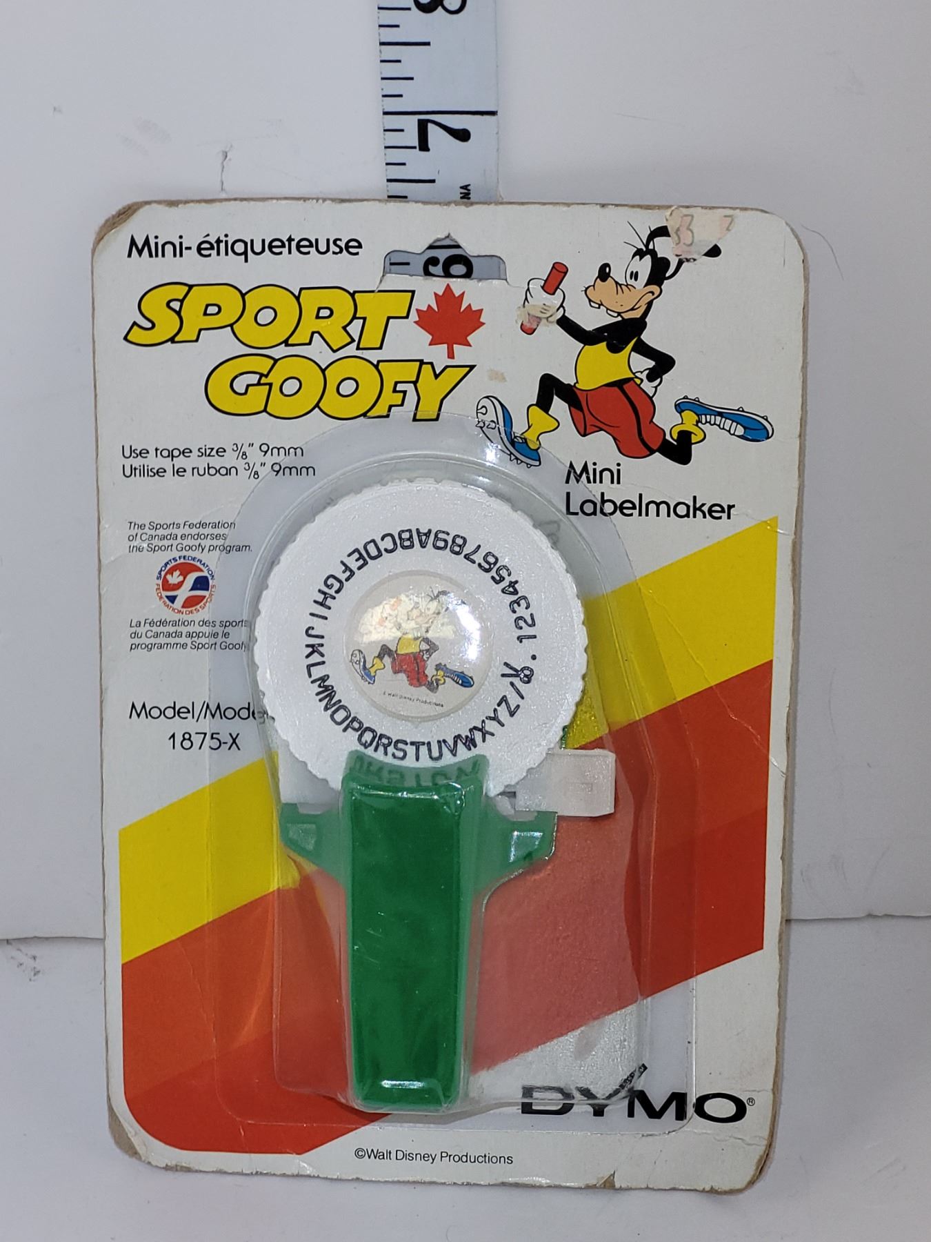Vintage (sealed) Walt Disney Sport Goofy Mini Label Maker