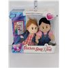 Image 1 : Vintage 2000 Irwin Chicken Soup Plush Friends Dollset & Mini Book (New in Box)