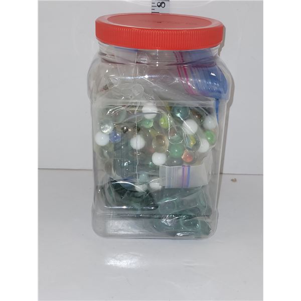 Container Of Misc. Marbles