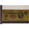 Image 1 : GOLD FOIL REPLICA OF AN 1886 US 5 SILVER DOLLAR