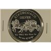 Image 1 : 1 TROY OZ .999 FINE SILVER PF ROUND STAGECOACH