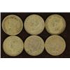 Image 2 : 6-NEW ZEALAND 6 PENCE COINS: 4 SILVER-1935,