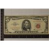Image 1 : 1963 US $5 RED SEAL NOTE