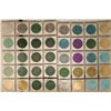 Image 1 : 40 ASSORTED ALUMINUM COLORIZED MARDI GRAS TOKENS: