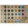 Image 2 : 40 ASSORTED ALUMINUM COLORIZED MARDI GRAS TOKENS: