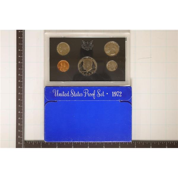 1972 US PROOF SET (WITH BOX) & WITH CERTIFICATE