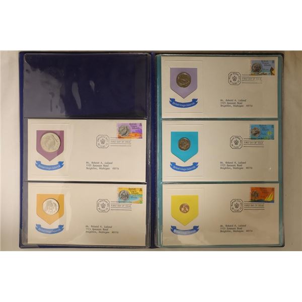 5-BRITISH VIRGIN ISLANDS FDC BRILLIANT UNC COIN