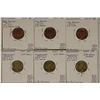 Image 8 : 20 ERROR COINS FROM SINGAPORE: 6-ONE CENTN (1993-