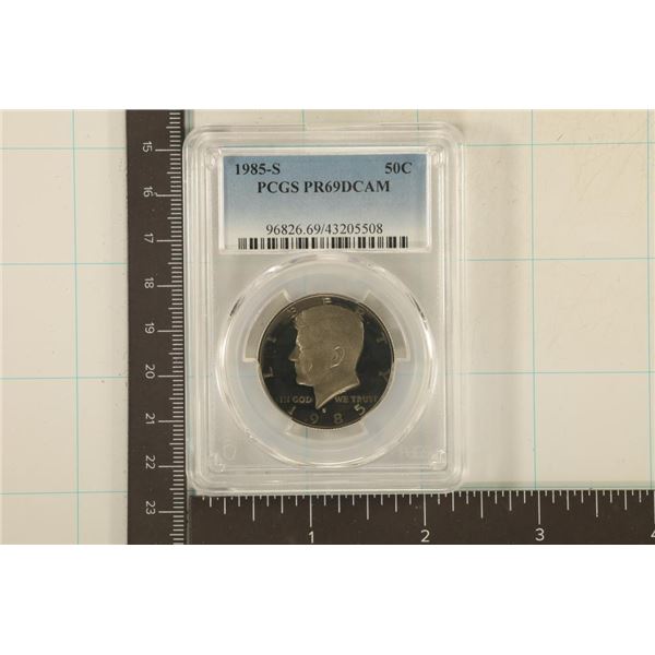 1985-S KENNEDY HALF DOLLAR PCGS PR69 DCAM