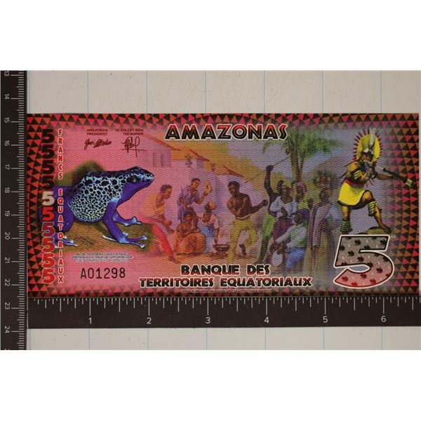 2014 BANK OF EQUATORIAL TERRITORIES 5 AMAZONAS