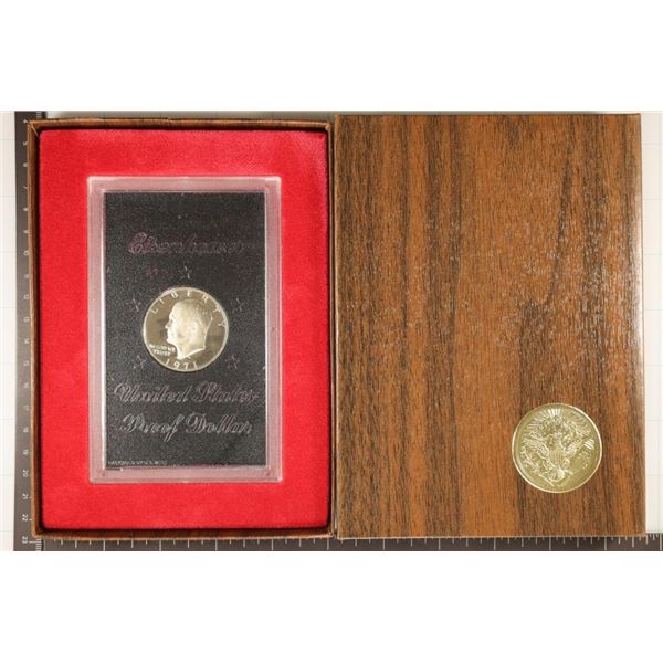 1971-S IKE SILVER DOLLAR (BROWN PACK)