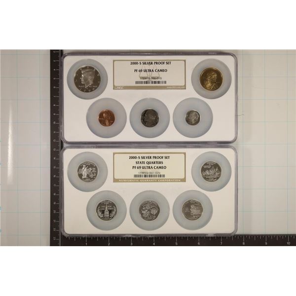 2000 US SILVER PROOF SET NGC PF69 ULTRA CAMEO