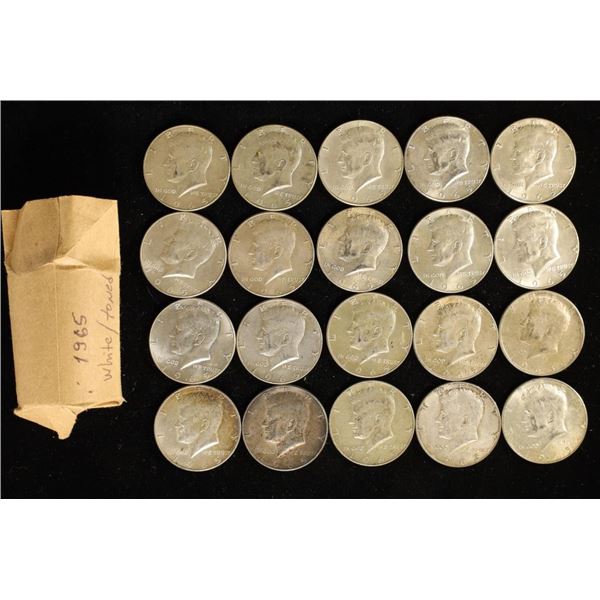 20-1965 40% SILVER JOHN F. KENNEDY HALVES