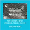 Image 1 : RETURN POLICY FOR SESSION 2 (WELDING, TOOLS & ESTATE)