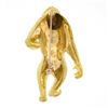 Image 4 : Vintage Craig Drake 18K Gold Ruby & Diamond Textured Gorilla Monkey Brooch Pin