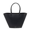 Mansur Gavriel Navy Blue Leather Triangle Handbag