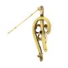 Image 3 : Antique Victorian 14k TT Gold Sapphire w/ Seed Pearl Clover & Branch Brooch Pin