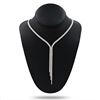 Image 1 : 7.33 ctw Diamond 18K White Gold Necklace