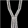 Image 3 : 7.33 ctw Diamond 18K White Gold Necklace