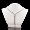 Image 6 : 7.33 ctw Diamond 18K White Gold Necklace