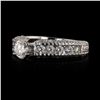 Image 4 : 0.51 ctw SI2 CLARITY CENTER Diamonds 14KT White Gold Ring (1.72 ctw Diamonds)