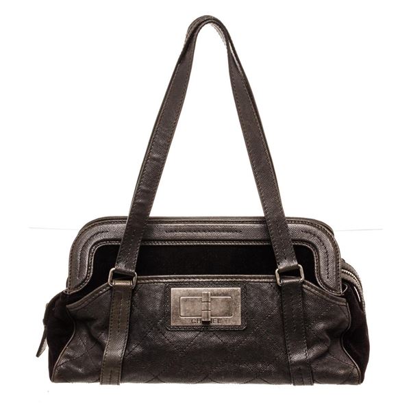 Chanel Black Leather Mademoiselle Shoulder Bag