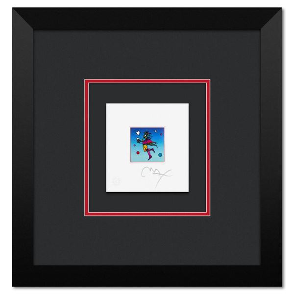 Star Catcher on Blue by Peter Max