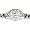 Image 5 : Rolex Ladies Stainless Steel Silver Index Dial Engine Turn Bezel Date Watch With