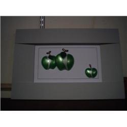 New green apple picture acrylic 3d design