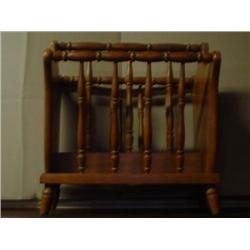 Used maple magazine rack