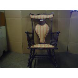 Antique walnut rocker