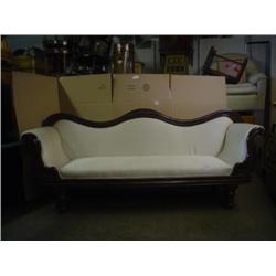 Antique sofa walnut frame